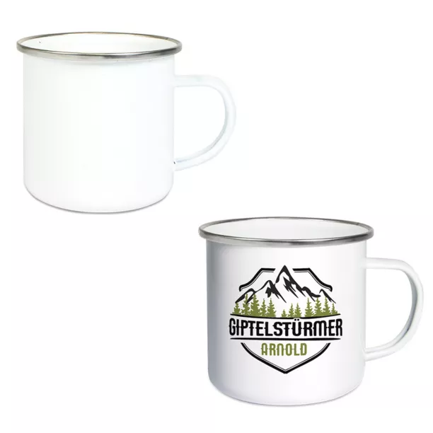 Taza de acero esmaltado  Ø 8,6 cm x 8 cm (ADC140)