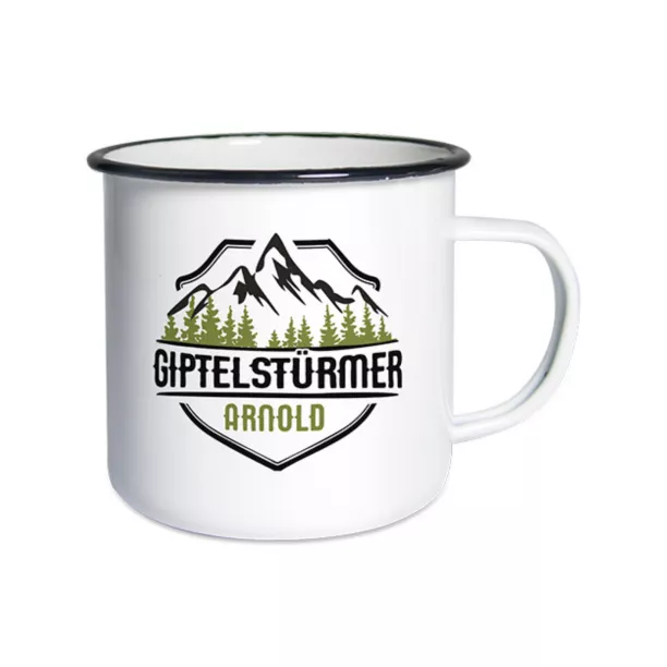 Taza de acero esmaltado  Ø 8 cm x 8 cm (ADC146)
