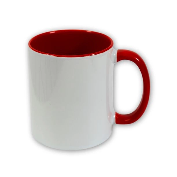 Tazas con asa e interior de color - M003
