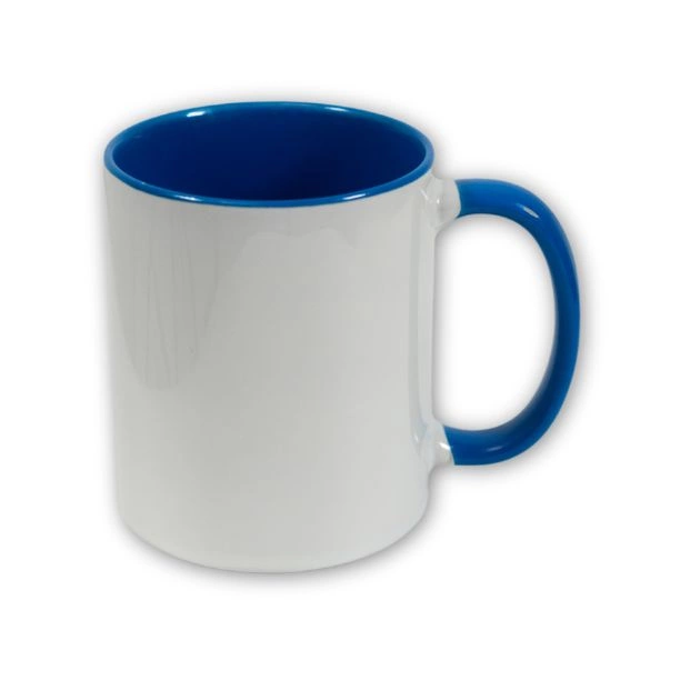 Tazas con asa e interior de color - M003