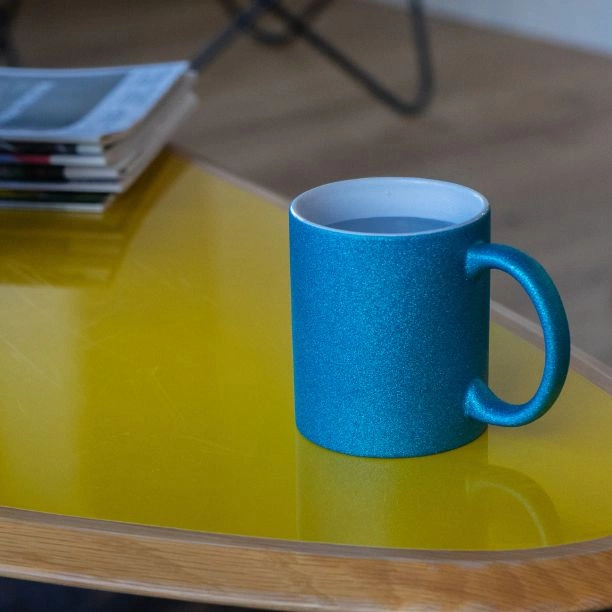 Tazas con purpurina glitter - M-J
