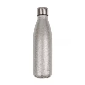 Botella isotérmica de acero inoxidable - Plateada Purpirina (ADC412)