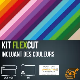 Kit de bobinas FlexCut 4m COLORES (ancho 30cm)