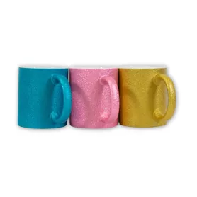 Tazas con purpurina glitter - M-J