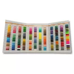 Carta de colores de hilos para parches bordados