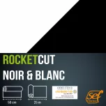 RocketCut Negro y Blanco (Ancho 50cm)