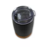 Tazas negras con base de corcho - Q-028